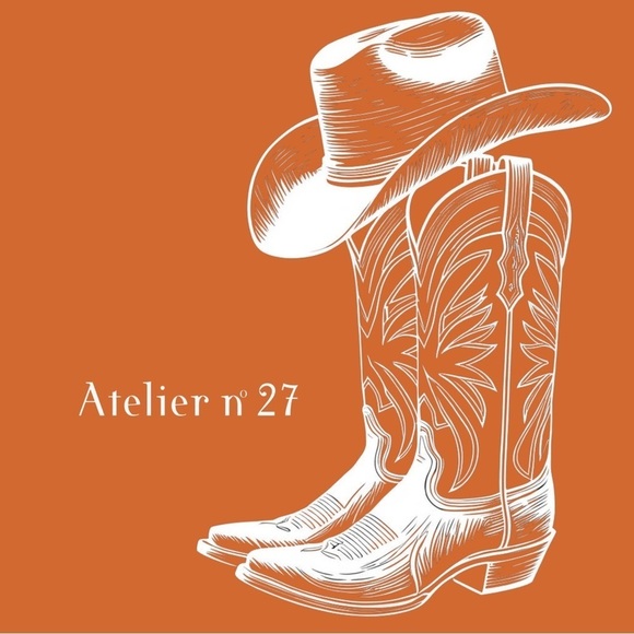 TONY LAMA Vintage Cowboy Boots Chocolate Brown Leather Lizard Inlay 9.5 EE - Picture 9 of 9